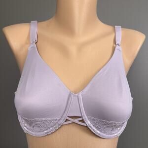 Vanity Fair Radiant Underwire Bra 38C Violet Purple 2-Ply Side Smoothing 76571